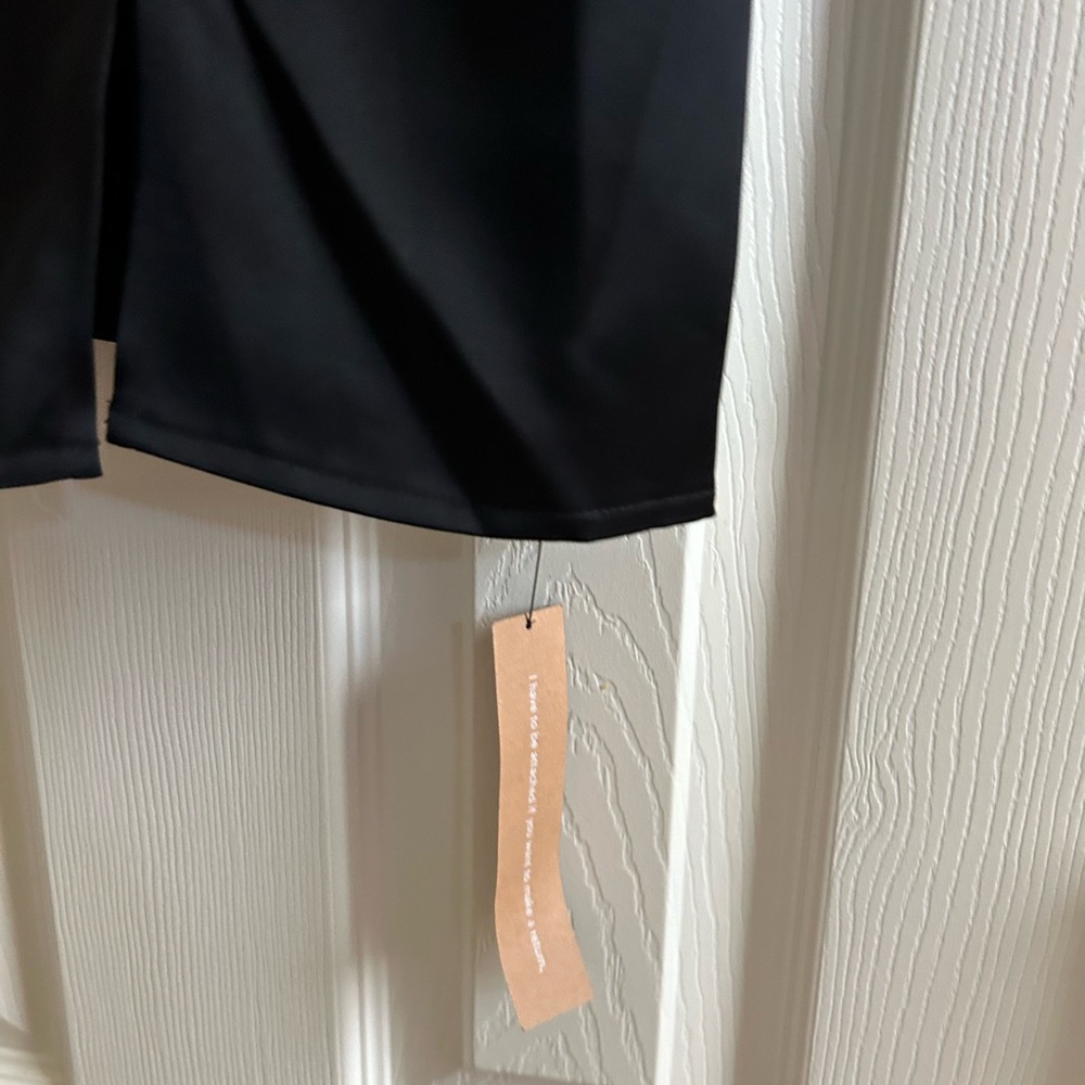 Reformation Paisley Satin Dress black size 8 - Picture 5 of 7